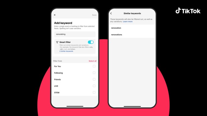 tiktok rolls out ai-powered smart keyword filters to limit content you don’t want to see