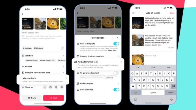 tiktok rolls out new accessibility tools, including ai-generated alt text