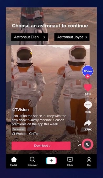 tiktok’s new ad products invite users to interact with taps, swipes, likes and more