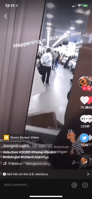 tiktok takes down some hashtags related to election misinformation, ignores others