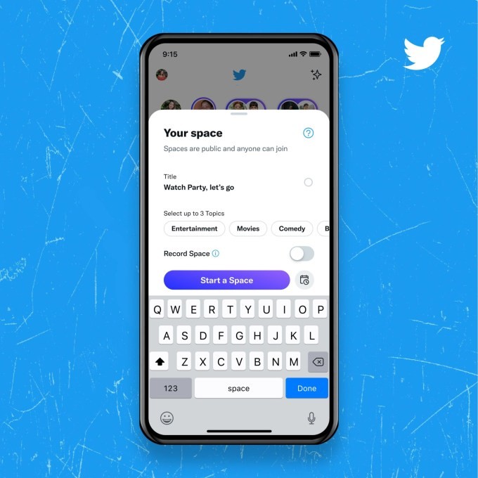 twitter launches spaces recording feature to testers on ios, global launch to follow
