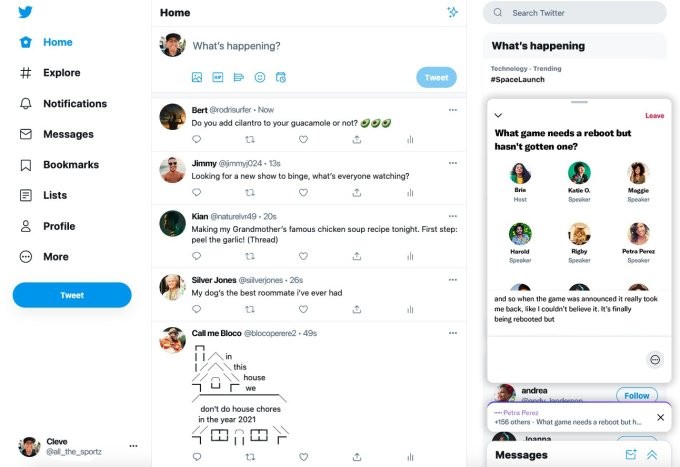 twitter spaces will be available for the web, including accessibility features