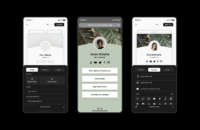 unfold launches lightweight, link-centric profiles called bio sites
