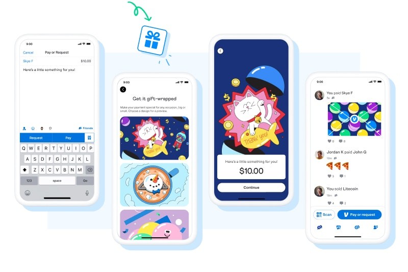 venmo introduces new gift-wrapping feature with eight animated designs