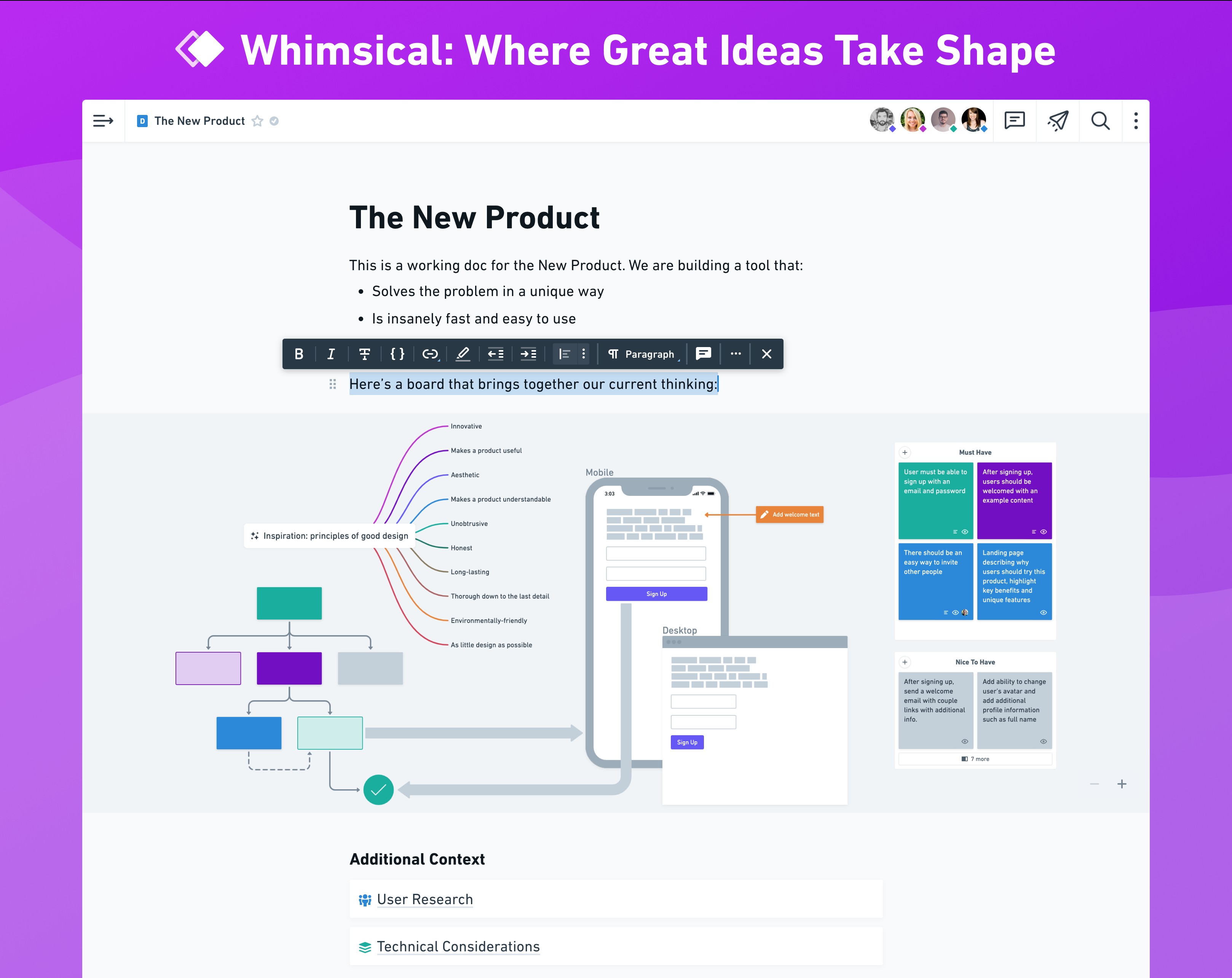 visual workspace whimsical closes first funding as it enters next phase of growth