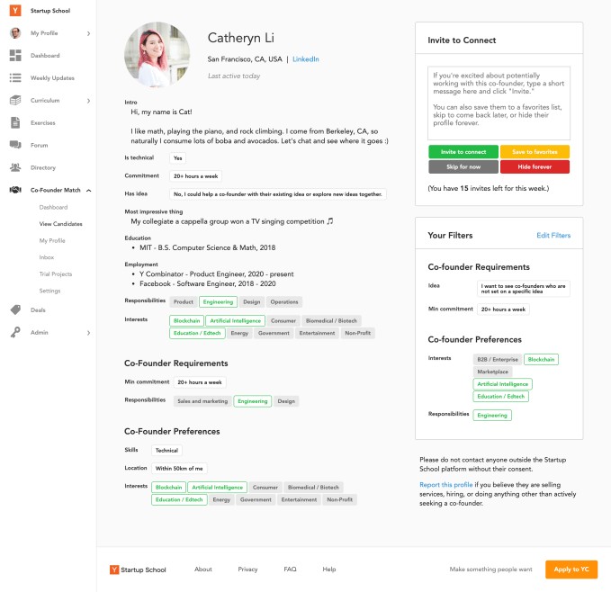 what do people want in a co-founder? yc has some answers