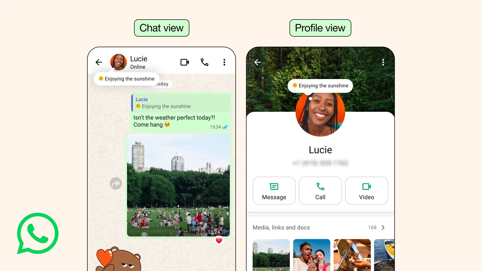 whatsapp gets its own instagram notes-like feature