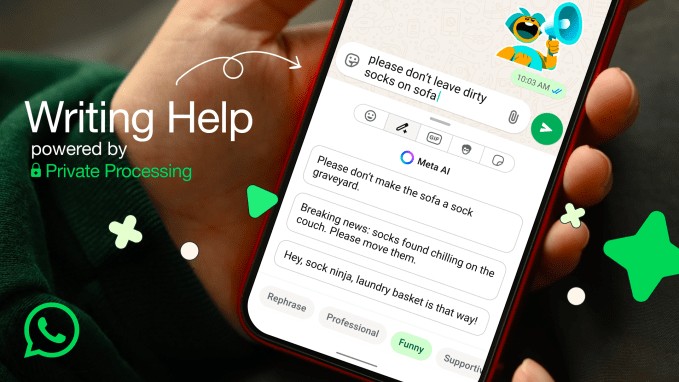 whatsapp’s new ai feature lets you rephrase and adjust the tone of your messages