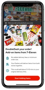 with doubledash, doordash users can tack on multiple orders without additional fees
