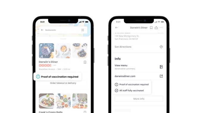 yelp adds tools that let businesses share their covid policies related to vaccines
