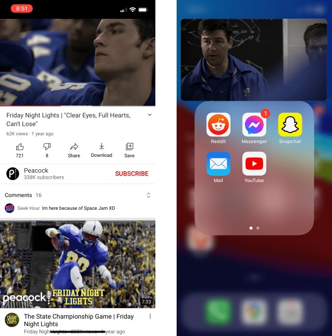 youtube to roll out picture-in-picture viewing for all us ios users, starting with premium subscribers