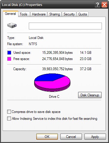 Improve Windows XP Performance: Disable Indexing Service