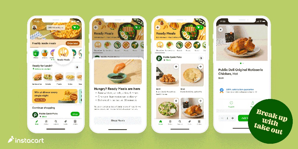 Instacart Expands Ready-Made Meals with New Hub & Faster Delivery
