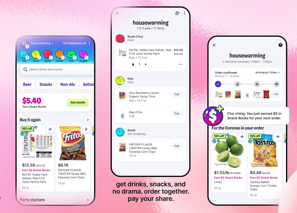 Instacart Launches Fizz: Party Drinks & Snacks Delivered