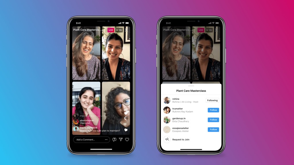 Instagram Live Rooms: Broadcast with Up to Four Creators