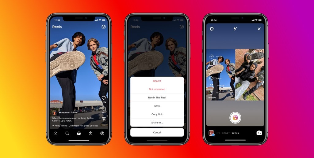 Instagram Remix on Reels: A TikTok Duets Clone
