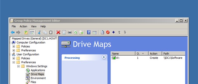 Map Network Drives with Group Policy on Windows