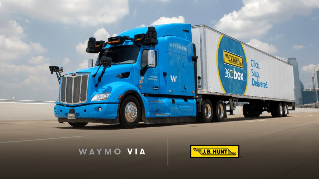 J.B. Hunt Partners with Waymo for Self-Driving Freight