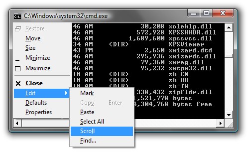 Keyboard Ninja: Command Prompt Scrolling - Windows