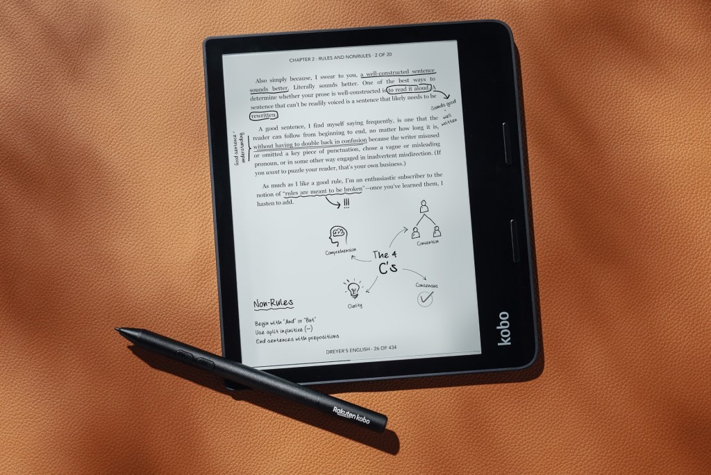 Kobo Updates E-Readers: Sage & Libra 2 Get Bluetooth & Stylus