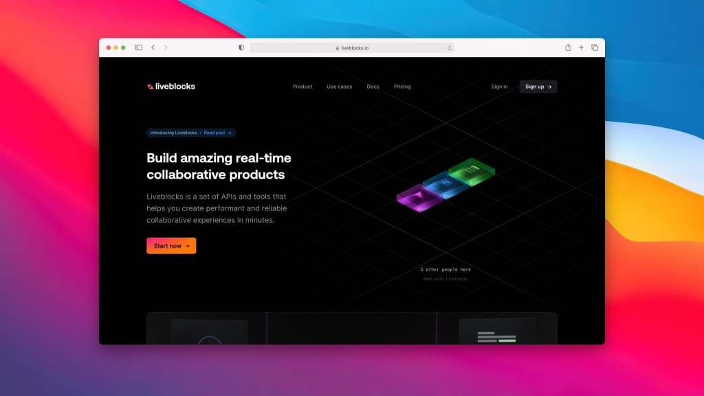 Liveblocks: Real-time Collaboration API