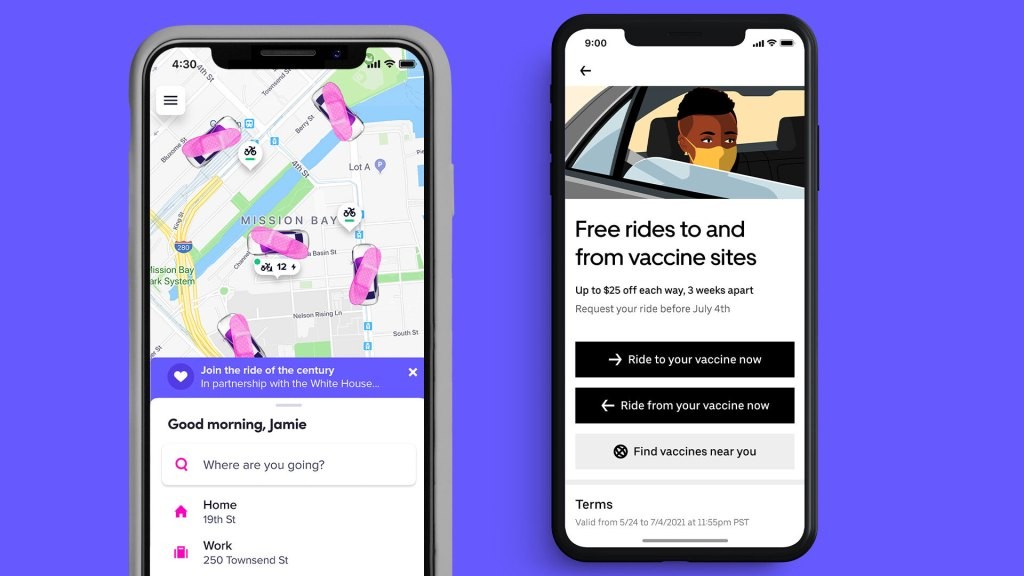 Free Uber & Lyft Rides for COVID-19 Vaccines