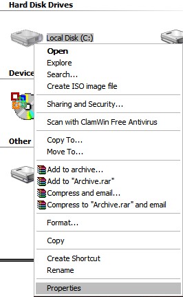 Compress Files with Disk Cleanup on Windows XP