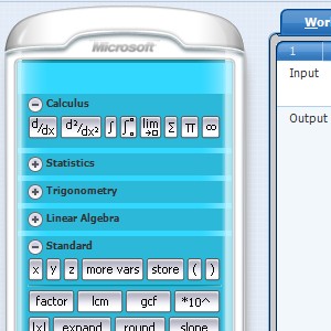 Microsoft Mathematics 4.0 - Advanced Calculator