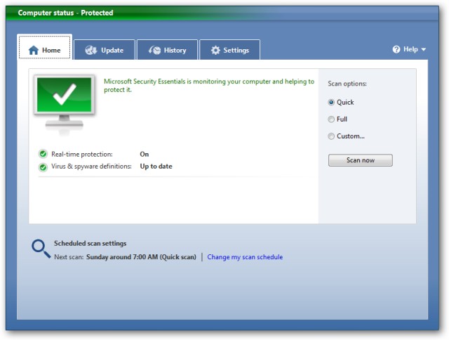 Microsoft Security Essentials - Free Antivirus