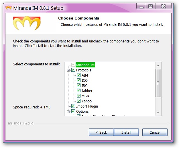 Miranda Instant Messenger - Free IM Client