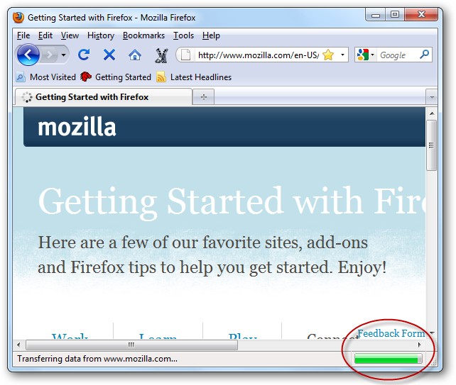 Firefox Progress Bar in Tabs - How to Enable