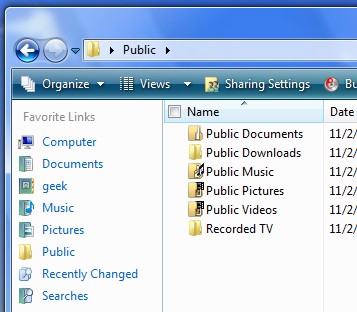 Move Public Folder in Windows Vista - How To