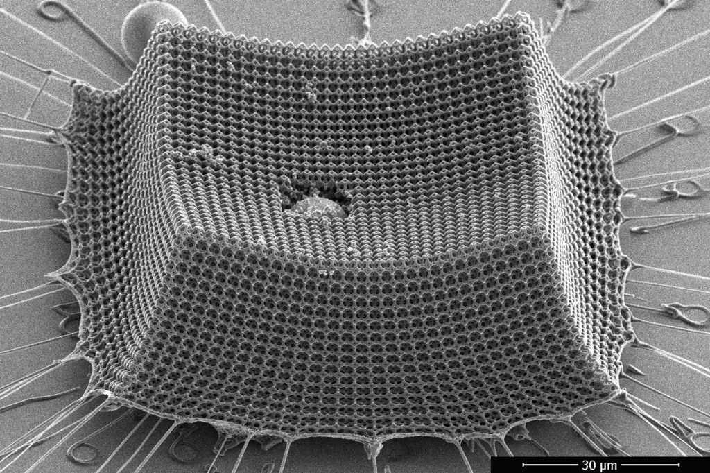 Nanofabricated Tetrakaidecahedrons: A New Bulletproof Material?