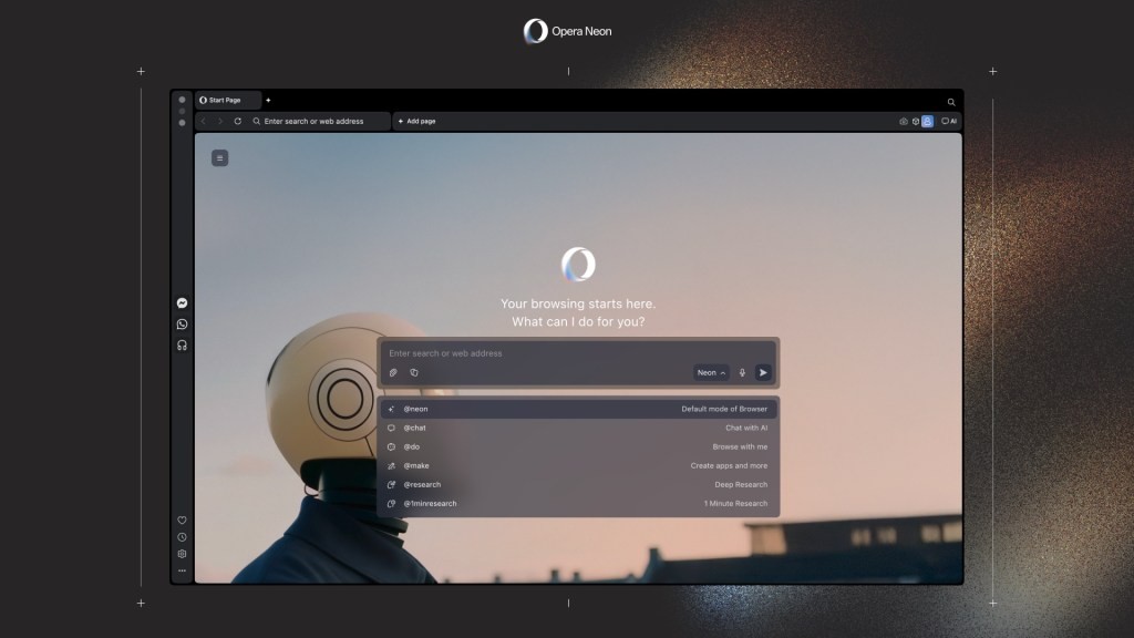 Opera Neon AI Browser: $20 Monthly Subscription
