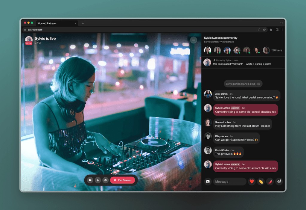 Patreon Launches 24/7 Live Video Streaming