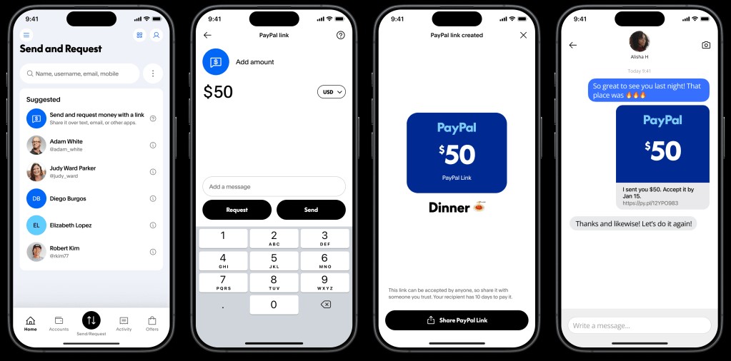 PayPal Launches One-to-One Payment Links & Crypto Support