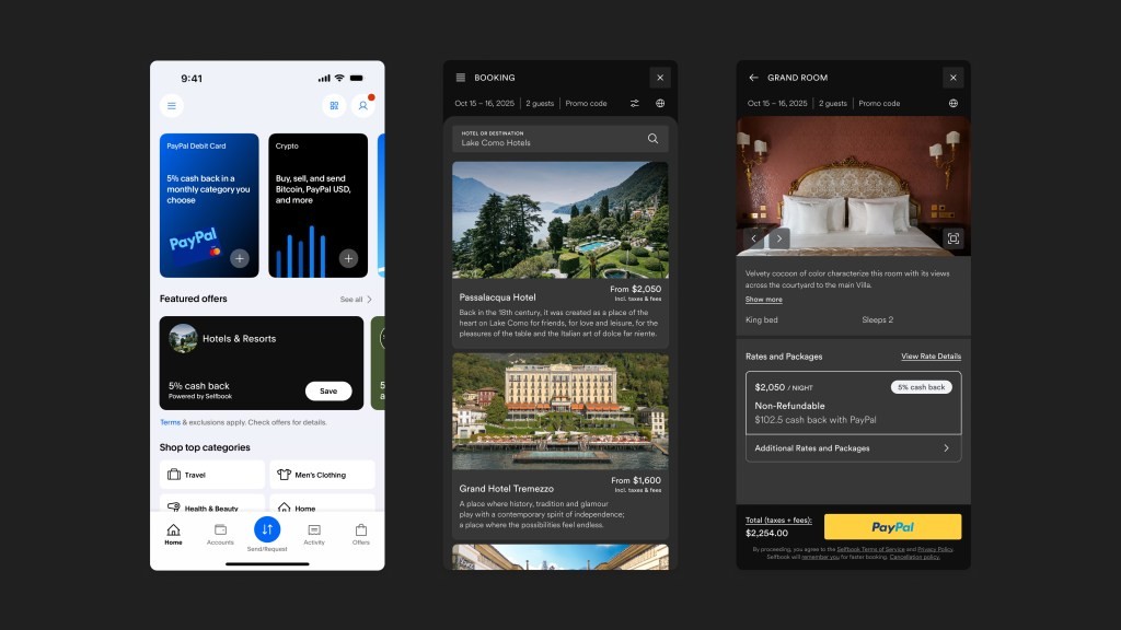 PayPal Adds Hotel Booking Feature - Powered by Selfbook