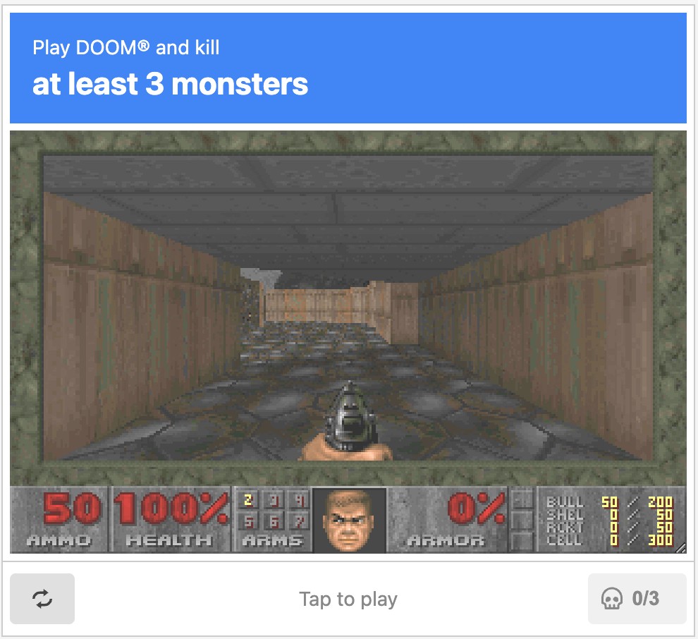 Doom Captcha: The New Security Challenge