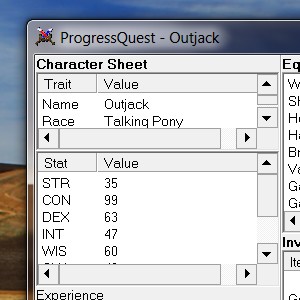 Progress Quest: A Critique of Poor Game Design