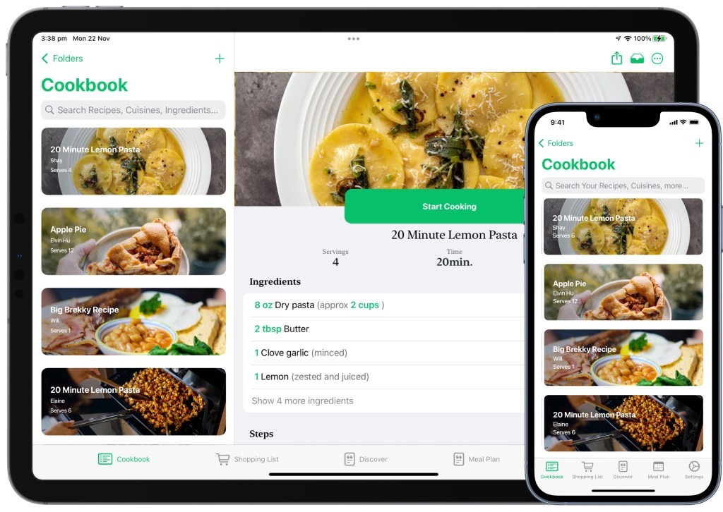 Recipe App - Pestle: Hands-Free Cooking & FaceTime Recipes