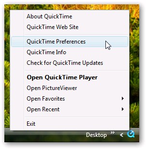 Remove QuickTime Icon - Hide System Tray