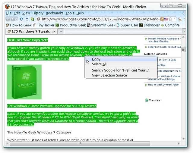 Firefox Copy Formatting: Remove Styles & View HTML