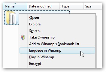 Remove Winamp Context Menu Items - Vista Guide