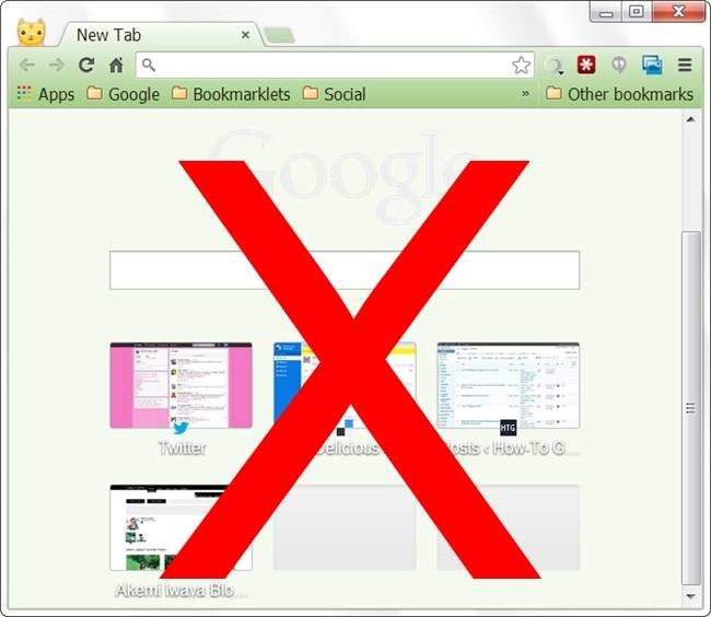 Restore Classic New Tab Page in Chrome - Apps-Based