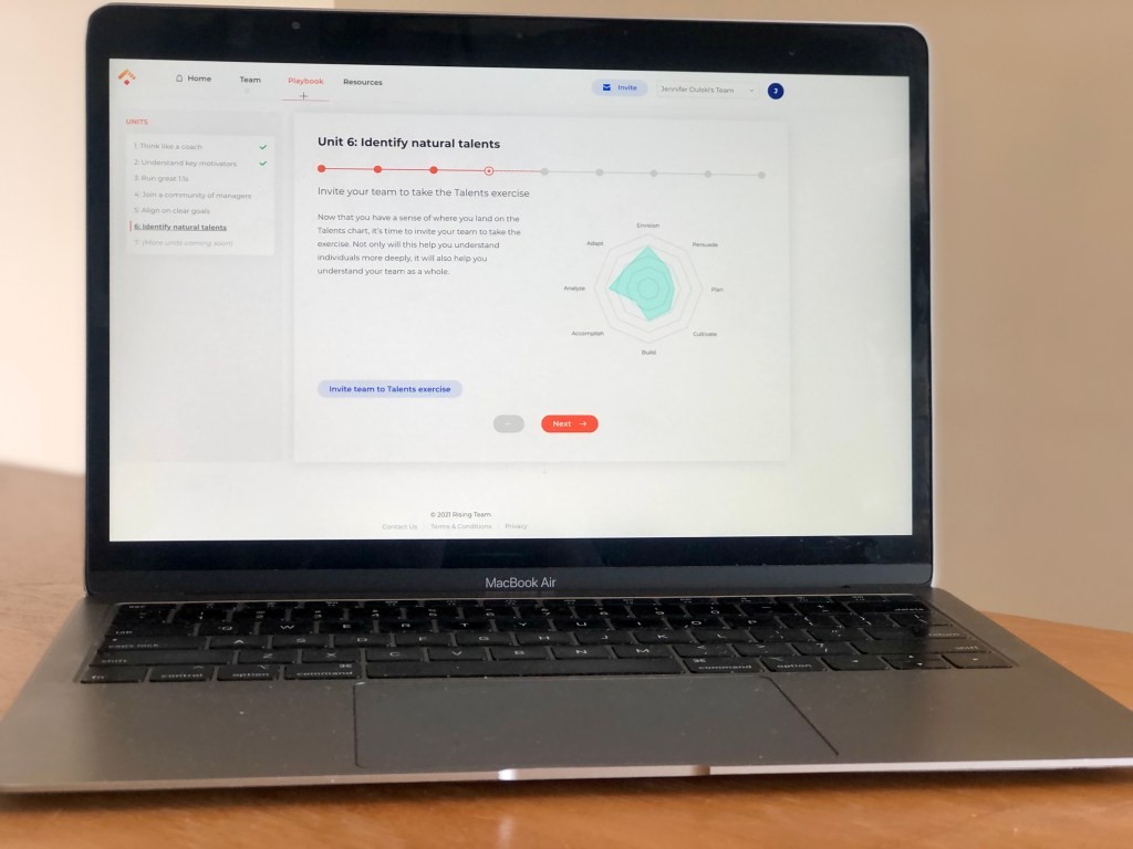 Rising Team: Management Tools & Training Platform