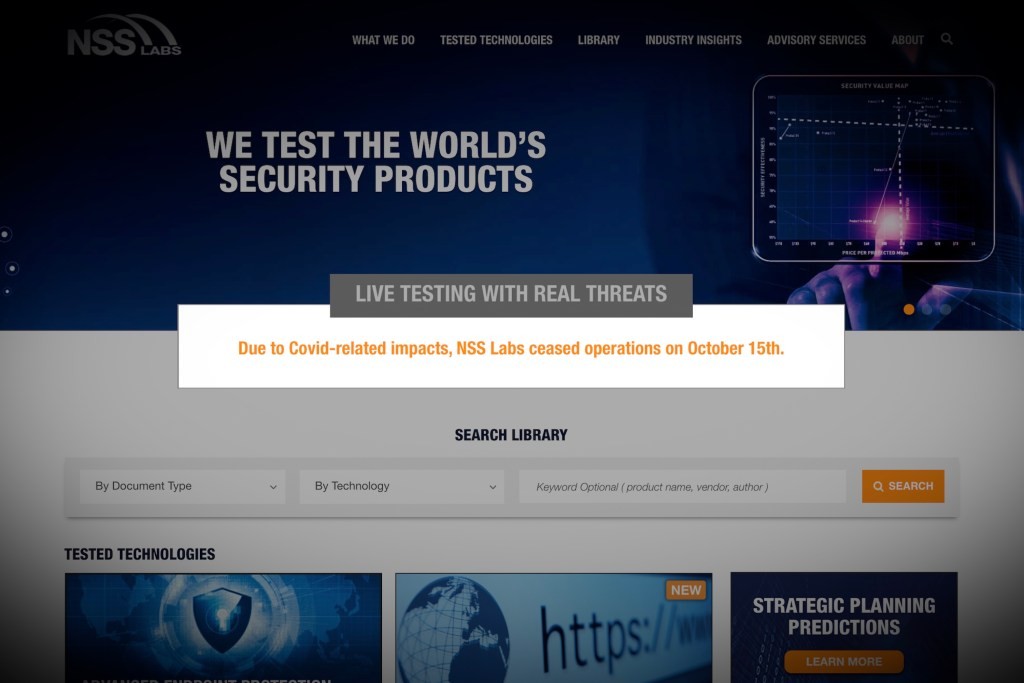 NSS Labs Shuts Down: Security Testing Firm Cites Coronavirus