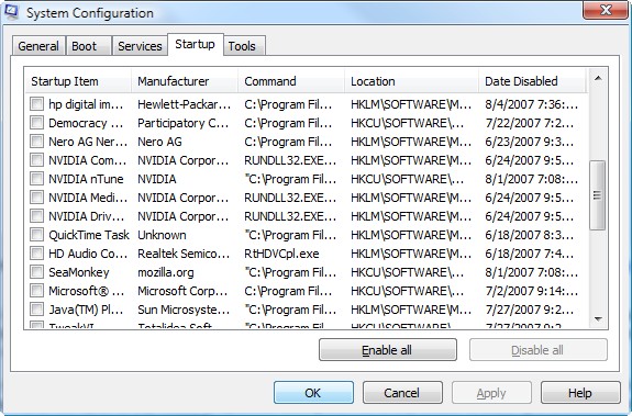 Autoruns - See Startup Processes in Windows