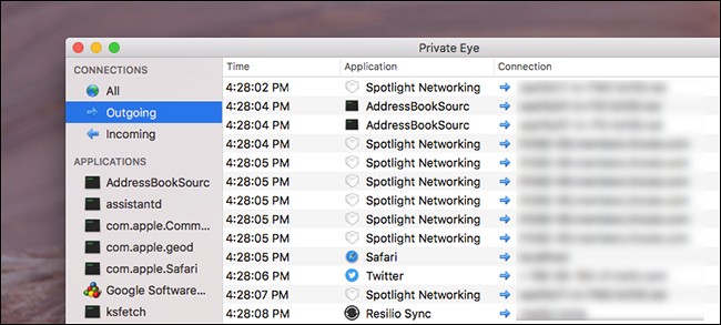 Private Eye: Real-Time Mac Network Traffic Monitoring