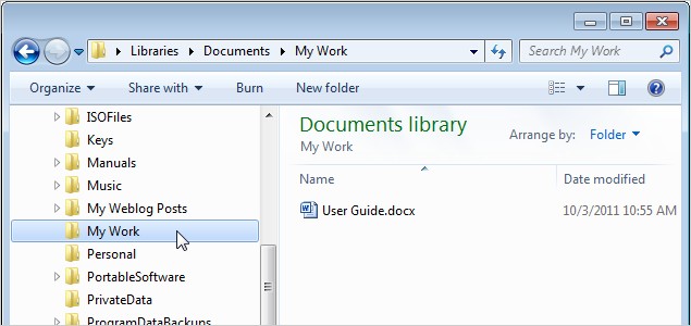 Automatically Expand Navigation Pane Tree in Windows 7