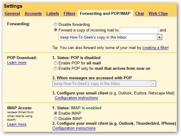 Thunderbird IMAP Setup for Gmail - Guide